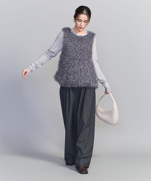BEAUTY&YOUTH UNITED ARROWS（ビューティーアンドユースユナイテッドアローズ）の「メタリックシャギーニット ベスト（ベスト・レディース・シルバー/ゴールド・FREE）」の4枚目の写真