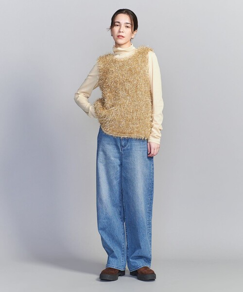 BEAUTY&YOUTH UNITED ARROWS（ビューティーアンドユースユナイテッドアローズ）の「メタリックシャギーニット ベスト（ベスト・レディース・シルバー/ゴールド・FREE）」の6枚目の写真