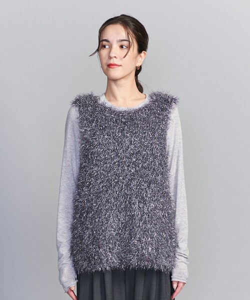 BEAUTY&YOUTH UNITED ARROWS（ビューティーアンドユースユナイテッドアローズ）の「メタリックシャギーニット ベスト（ベスト・レディース・シルバー/ゴールド・FREE）」の7枚目の写真