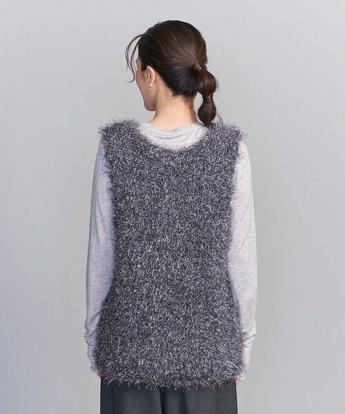 BEAUTY&YOUTH UNITED ARROWS（ビューティーアンドユースユナイテッドアローズ）の「メタリックシャギーニット ベスト（ベスト・レディース・シルバー/ゴールド・FREE）」の9枚目の写真