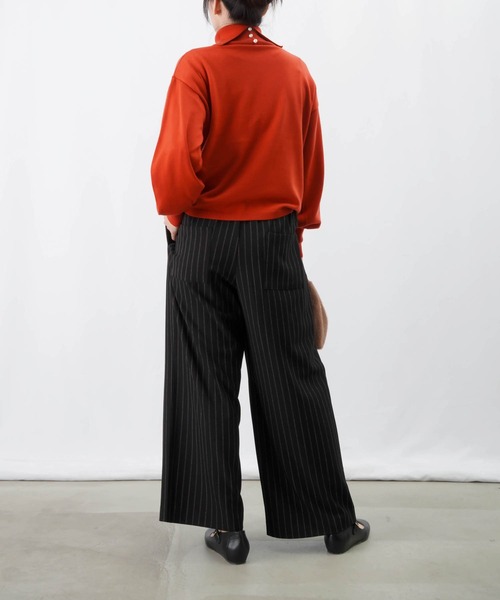 新品未使用　LUCA　ルカ　大人ワイドはかまパンツ　黒 LUCA⁄LADY LUCK LUCA（ルカ⁄レディラックルカ）の「LC⁄LLL タック