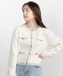 RANDA（ランダ）の「ジャケットライクカーディガン（カーディガン/ボレロ・レディース）」