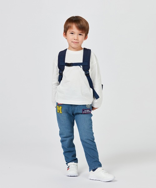 Kids Foret(キッズフォーレ)の「リボン・ユニコーン・車・恐竜刺繍リュック(バックパック/リュック・キッズ・ネイビー/ラベンダー/ピンク/グレー・L/M)」の19枚目の写真