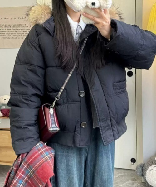 フェイクファーフーディ中綿ジャケット（その他アウター）｜ENLIKE（エンリケ）