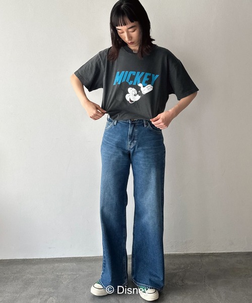 GOOD ROCK SPEED（グッドロックスピード）の「【GOOD ROCK SPEED】MICKEY/LOGO T（Tシャツ/カットソー・レディース・ホワイト/ブラック・FREE）」の21枚目の写真