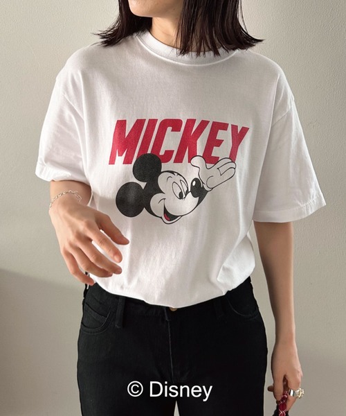 GOOD ROCK SPEED（グッドロックスピード）の「【GOOD ROCK SPEED】MICKEY/LOGO T（Tシャツ/カットソー・レディース・ホワイト/ブラック・FREE）」の14枚目の写真