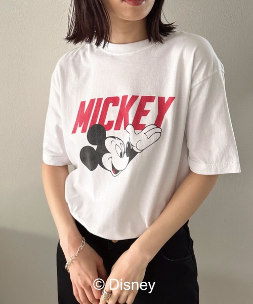 GOOD ROCK SPEED（グッドロックスピード）の「【GOOD ROCK SPEED】MICKEY/LOGO T（Tシャツ/カットソー・レディース・ホワイト/ブラック・FREE）」の16枚目の写真