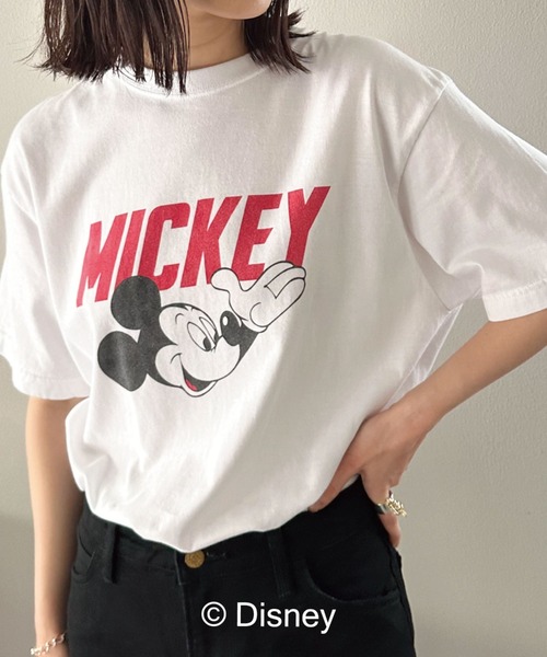GOOD ROCK SPEED（グッドロックスピード）の「【GOOD ROCK SPEED】MICKEY/LOGO T（Tシャツ/カットソー・レディース・ホワイト/ブラック・FREE）」の19枚目の写真