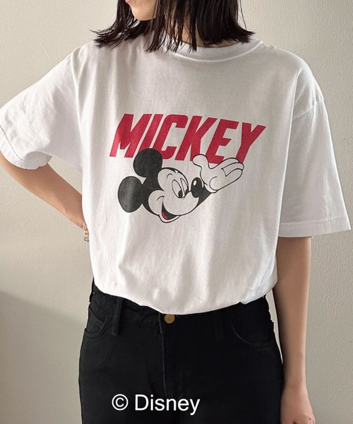 GOOD ROCK SPEED（グッドロックスピード）の「【GOOD ROCK SPEED】MICKEY/LOGO T（Tシャツ/カットソー・レディース・ホワイト/ブラック・FREE）」の13枚目の写真