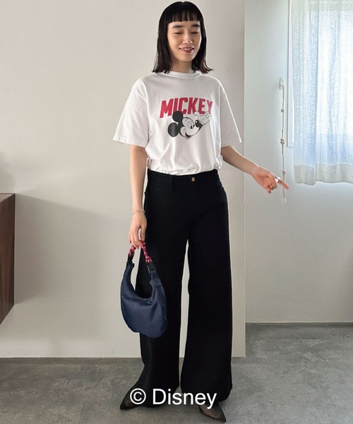 GOOD ROCK SPEED（グッドロックスピード）の「【GOOD ROCK SPEED】MICKEY/LOGO T（Tシャツ/カットソー・レディース・ホワイト/ブラック・FREE）」の5枚目の写真