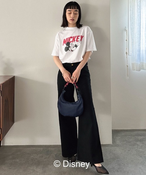 GOOD ROCK SPEED（グッドロックスピード）の「【GOOD ROCK SPEED】MICKEY/LOGO T（Tシャツ/カットソー・レディース・ホワイト/ブラック・FREE）」の7枚目の写真