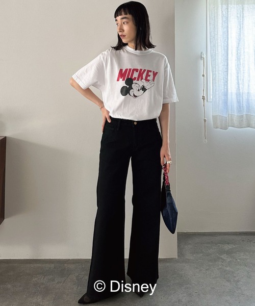 GOOD ROCK SPEED（グッドロックスピード）の「【GOOD ROCK SPEED】MICKEY/LOGO T（Tシャツ/カットソー・レディース・ホワイト/ブラック・FREE）」の8枚目の写真