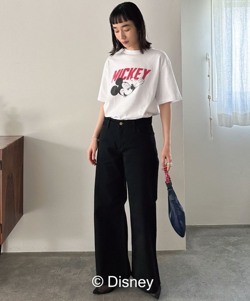 GOOD ROCK SPEED（グッドロックスピード）の「【GOOD ROCK SPEED】MICKEY/LOGO T（Tシャツ/カットソー・レディース・ホワイト/ブラック・FREE）」の9枚目の写真