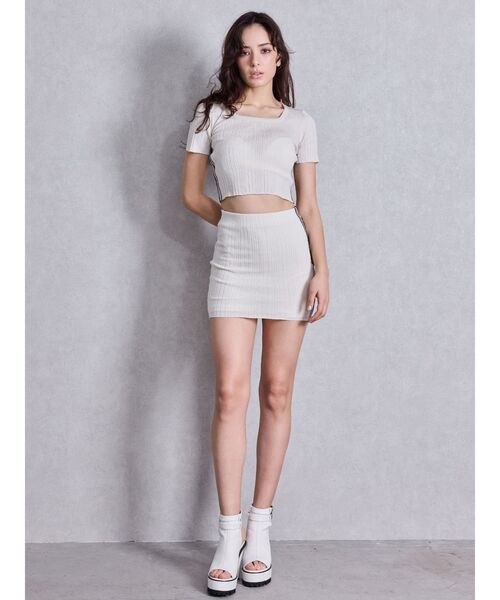 GYDA（ジェイダ）の「Wストラップタンクソールショートブーツ（ブーツ・レディース・ブラック/アイボリー・LARGE/MEDIUM/SMALL）」の10枚目の写真