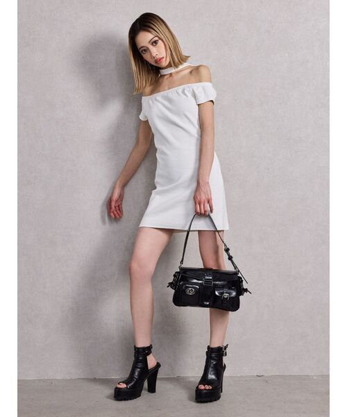 GYDA（ジェイダ）の「Wストラップタンクソールショートブーツ（ブーツ・レディース・ブラック/アイボリー・LARGE/MEDIUM/SMALL）」の13枚目の写真