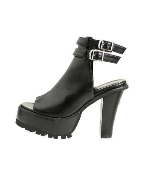 GYDA（ジェイダ）の「Wストラップタンクソールショートブーツ（ブーツ・レディース・ブラック/アイボリー・LARGE/MEDIUM/SMALL）」の18枚目の写真