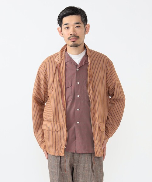 BEAMS PLUS(ビームスプラス)の「ストライプ スウィングジャケット(ブルゾン・メンズ・ブルー/オレンジ・L/M)」の6枚目の写真