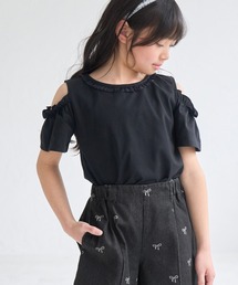 ROPE' PICNIC（ロペピクニック）の「【KIDS/キッズ】肩あきフリルハーフスリーブトップス（Tシャツ/カットソー）」