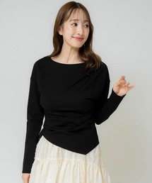 NOELA | アシメドレープカットソー(Tシャツ/カットソー)