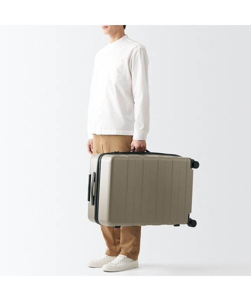 無印良品ハードキャリー 33L アイボリー 1-3泊] 無印 ハードキャリー 20L アイボリー 4輪 MUJI /スーツ