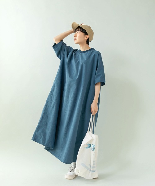 PAR ICI（パーリッシィ）の「タイプライター たっぷりワンピース（ワンピース・レディース・ブルー/チェック/チャコールグレー・FREE）」の18枚目の写真