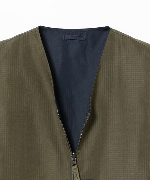 TAION（タイオン）の「TAION / Non Down Military Reversible V Neck Vest（ベスト・メンズ・ブラック/ダークオリーブ・MEDIUM/LARGE/X-LARGE/XX-LARGE）」の10枚目の写真