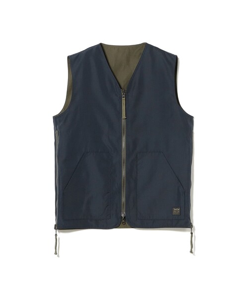 TAION（タイオン）の「TAION / Non Down Military Reversible V Neck Vest（ベスト・メンズ・ブラック/ダークオリーブ・MEDIUM/LARGE/X-LARGE/XX-LARGE）」の15枚目の写真