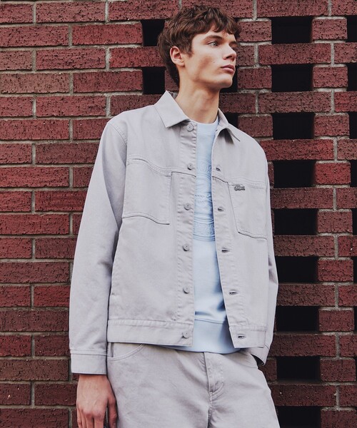 LACOSTE（ラコステ）の「11.5oz ボックスカラーデニムジャケット（デニムジャケット・メンズ・ネイビー/ライトグレー/グリーン・48/46/52/50）」の13枚目の写真