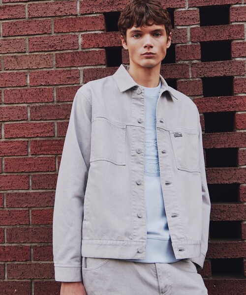 LACOSTE（ラコステ）の「11.5oz ボックスカラーデニムジャケット（デニムジャケット・メンズ・ネイビー/ライトグレー/グリーン・48/46/52/50）」の14枚目の写真