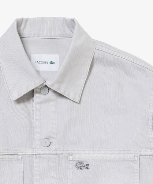 LACOSTE（ラコステ）の「11.5oz ボックスカラーデニムジャケット（デニムジャケット・メンズ・ネイビー/ライトグレー/グリーン・48/46/52/50）」の19枚目の写真