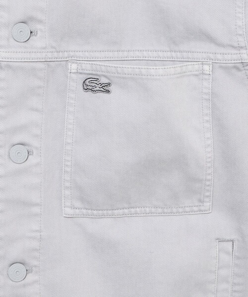 LACOSTE（ラコステ）の「11.5oz ボックスカラーデニムジャケット（デニムジャケット・メンズ・ネイビー/ライトグレー/グリーン・48/46/52/50）」の21枚目の写真