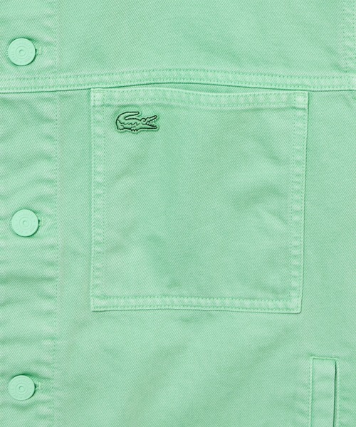 LACOSTE（ラコステ）の「11.5oz ボックスカラーデニムジャケット（デニムジャケット・メンズ・ネイビー/ライトグレー/グリーン・48/46/52/50）」の9枚目の写真