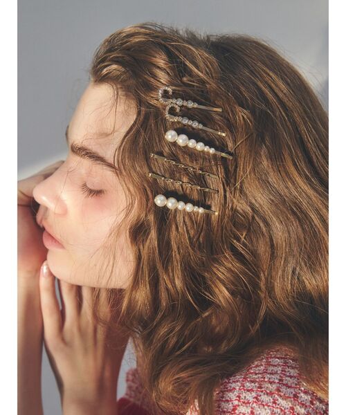 CALNAMUR（カルナムール）の「ASSORT HAIR PIN SET/アソートヘアピンセット（ヘアピン・レディース・ゴールド・FREE）」の2枚目の写真