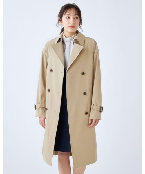 セール】ダブルトレンチベルテッドコート/ベージュ/ライナー取り外し