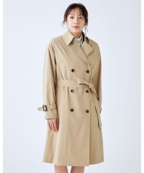 セール】ダブルトレンチベルテッドコート/ベージュ/ライナー取り外し