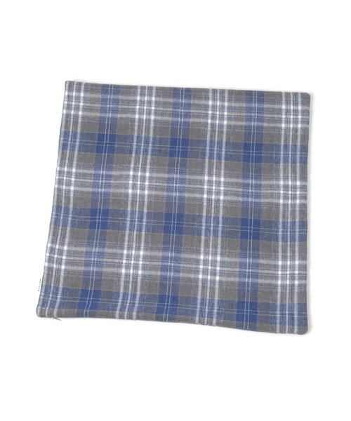 BAYFLOW（ベイフロー）の「BFチェッククッションカバー45×45（クッション/クッションカバー・レディース・グレー/オレンジ・0）」の6枚目の写真