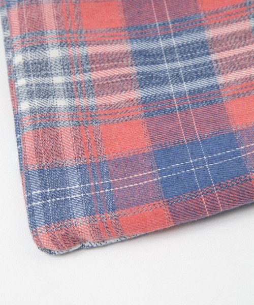 BAYFLOW（ベイフロー）の「BFチェッククッションカバー45×45（クッション/クッションカバー・レディース・グレー/オレンジ・0）」の10枚目の写真