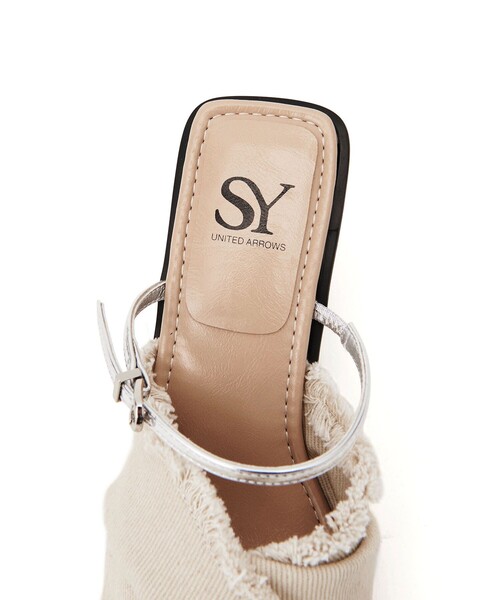 SY UNITED ARROWS(シーユナイテッドアローズ)の「<SY>フリンジベルトミュール サンダル50●↑(サンダル・レディース・ナチュラル/ブラック・L/M/S)」の11枚目の写真