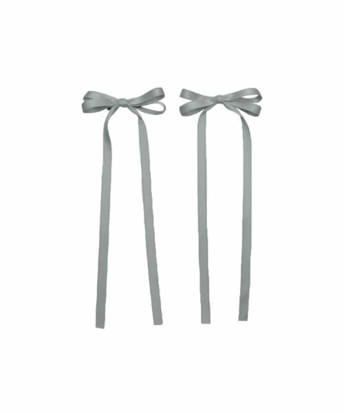 F i.n.t（フィント）の「サテンロングリボンヘアクリップセット/fint　フィント（バレッタ/ヘアクリップ・レディース・ピンク/ライトグレー/クリーム・FREE）」の9枚目の写真