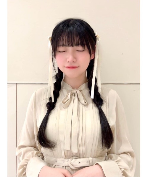 F i.n.t（フィント）の「サテンロングリボンヘアクリップセット/fint　フィント（バレッタ/ヘアクリップ・レディース・ピンク/ライトグレー/クリーム・FREE）」の14枚目の写真