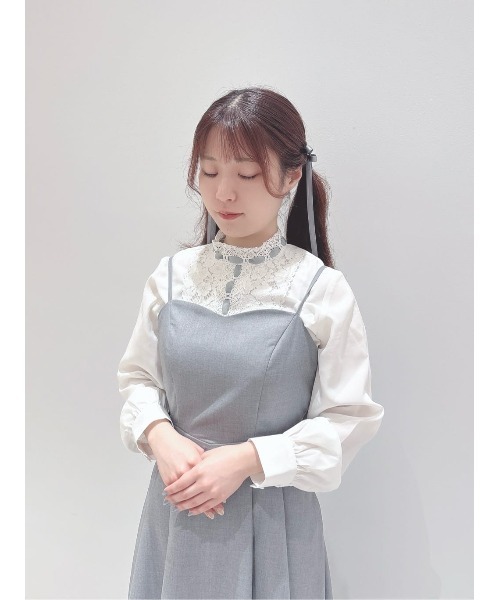 F i.n.t（フィント）の「サテンロングリボンヘアクリップセット/fint　フィント（バレッタ/ヘアクリップ・レディース・ピンク/ライトグレー/クリーム・FREE）」の18枚目の写真