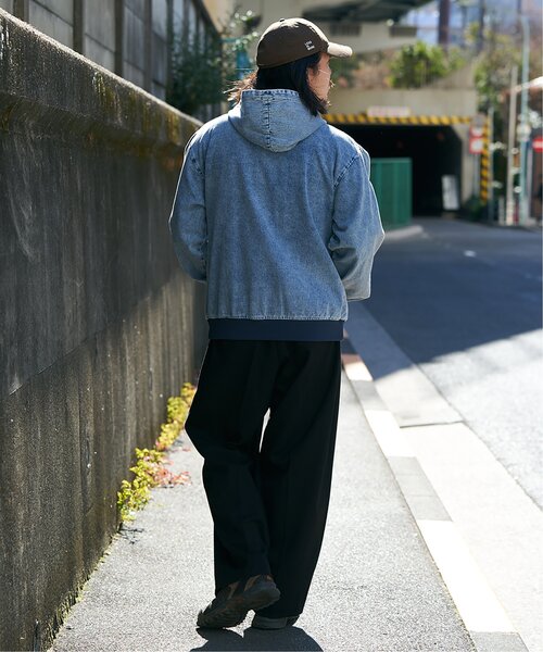 VENCEEXCHANGE(ヴァンスエクスチェンジ)の「デニムフルジップパーカー(ブルゾン・メンズ・サックスブルー/ダークグレー/ブラック・L/M)」の11枚目の写真