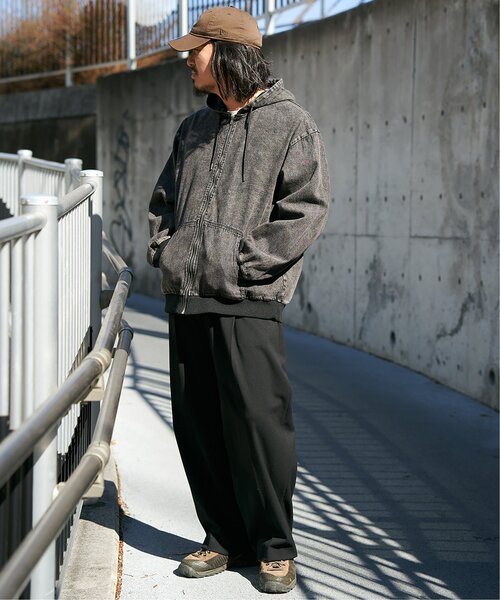 VENCEEXCHANGE(ヴァンスエクスチェンジ)の「デニムフルジップパーカー(ブルゾン・メンズ・サックスブルー/ダークグレー/ブラック・L/M)」の15枚目の写真