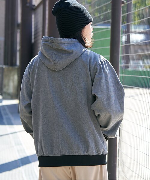 VENCEEXCHANGE(ヴァンスエクスチェンジ)の「デニムフルジップパーカー(ブルゾン・メンズ・サックスブルー/ダークグレー/ブラック・L/M)」の20枚目の写真