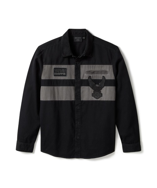 HARLEY-DAVIDSON ブラック 長袖シャツ