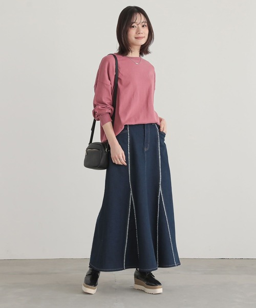 n'OrLABEL（ノアールレーベル）の「『フリンジデニムマーメイドスカート』（デニムスカート・レディース・ネイビー/ブルー・2/1）」の3枚目の写真