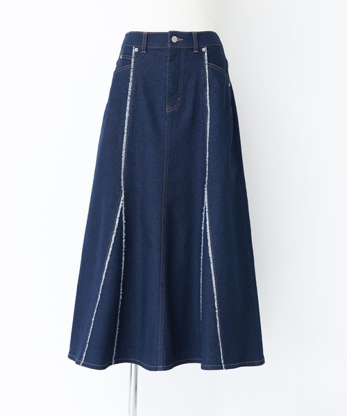 n'OrLABEL（ノアールレーベル）の「『フリンジデニムマーメイドスカート』（デニムスカート・レディース・ネイビー/ブルー・2/1）」の15枚目の写真