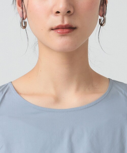 Ray BEAMS（レイビームス）の「ショルダー スリット パフスリーブ ワンピース（ワンピース・レディース・ピンク/ライトブルー/ブラック・1/0）」の10枚目の写真