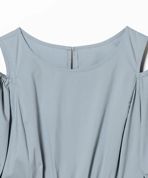 Ray BEAMS（レイビームス）の「ショルダー スリット パフスリーブ ワンピース（ワンピース・レディース・ピンク/ライトブルー/ブラック・1/0）」の18枚目の写真