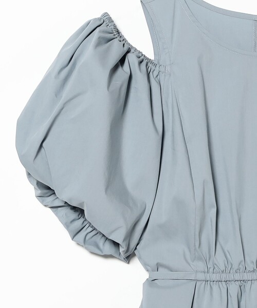 Ray BEAMS（レイビームス）の「ショルダー スリット パフスリーブ ワンピース（ワンピース・レディース・ピンク/ライトブルー/ブラック・1/0）」の19枚目の写真